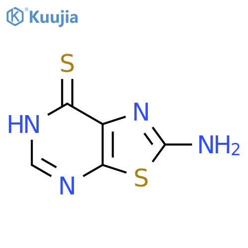 2-Amino-6H-[1,3]thiazolo[5,4-d]pyrimidine-7-thione structure
