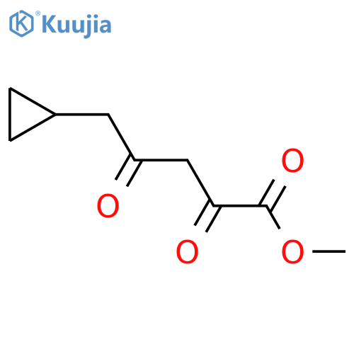 Methyl 5-cyclopropyl-2,4-dioxopentanoate structure
