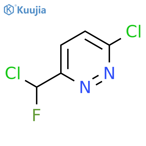 3-Chloro-6-[chloro(fluoro)methyl]pyridazine structure