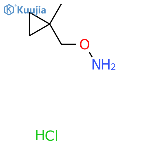 O-[(1-Methylcyclopropyl)methyl]hydroxylamine;hydrochloride structure