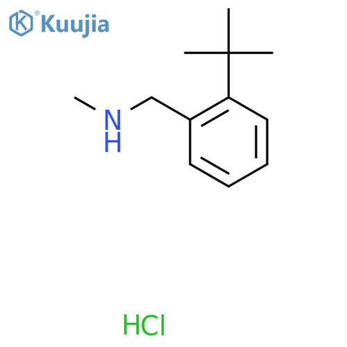 1-(2-Tert-butylphenyl)-N-methylmethanamine;hydrochloride structure