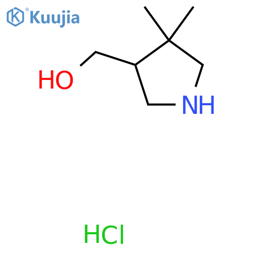(4,4-Dimethylpyrrolidin-3-yl)methanol hydrochloride structure