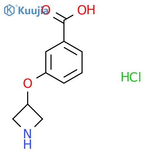 3-(Azetidin-3-yloxy)benzoic acid;hydrochloride structure