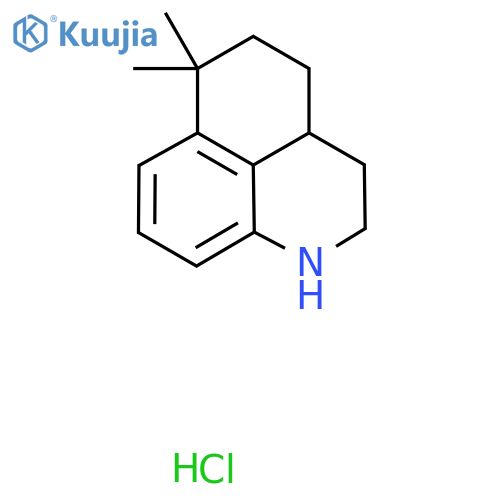 6,6-Dimethyl-1,2,3,3a,4,5-hexahydrobenzo[de]quinoline;hydrochloride structure