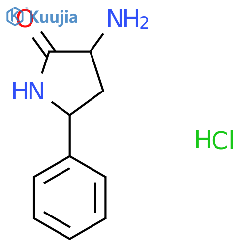 3-Amino-5-phenylpyrrolidin-2-one;hydrochloride structure