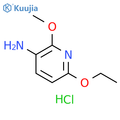 6-ethoxy-2-methoxypyridin-3-amine hydrochloride structure