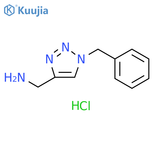 (1-benzyl-1H-1,2,3-triazol-4-yl)methanamine dihydrochloride structure
