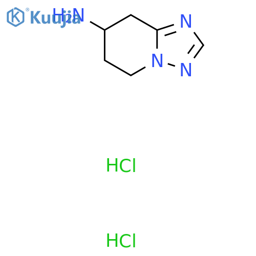 5,6,7,8-Tetrahydro-[1,2,4]triazolo[1,5-a]pyridin-7-amine;dihydrochloride structure