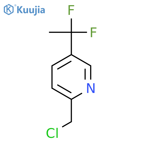 2-(Chloromethyl)-5-(1,1-difluoroethyl)pyridine structure