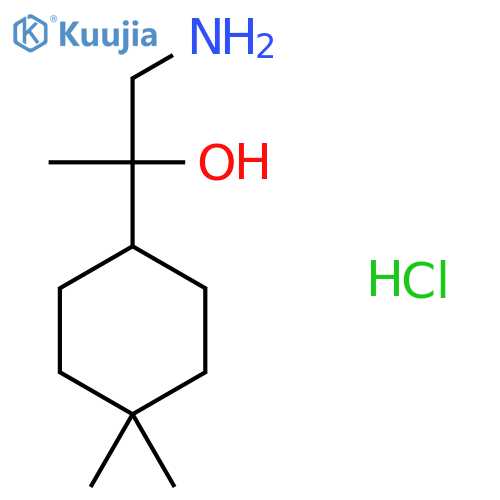 1-Amino-2-(4,4-dimethylcyclohexyl)propan-2-ol;hydrochloride structure