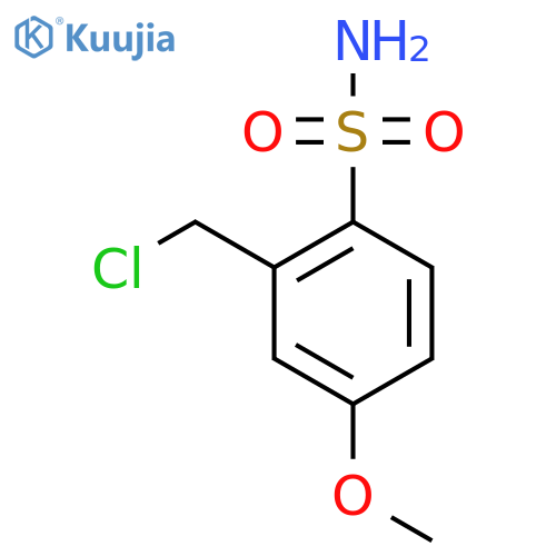 2-(Chloromethyl)-4-methoxybenzenesulfonamide structure