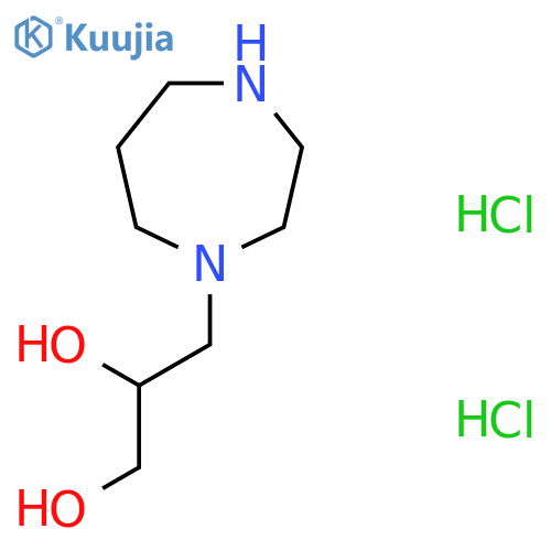 3-(1,4-Diazepan-1-yl)propane-1,2-diol;dihydrochloride structure