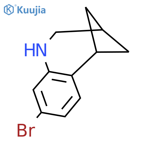 5-Bromo-8-azatricyclo[8.1.1.0,2,7]dodeca-2,4,6-triene structure