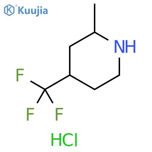 Piperidine, 2-methyl-4-(trifluoromethyl)-, hydrochloride (1:1) structure