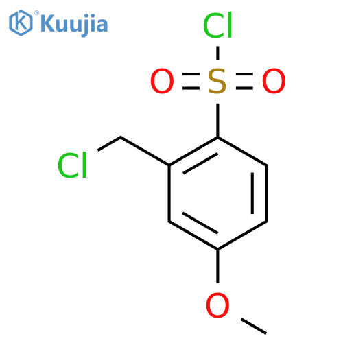 2-(Chloromethyl)-4-methoxybenzenesulfonyl chloride structure