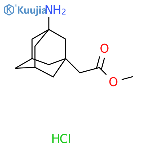 Methyl 2-(3-aminoadamantan-1-yl)acetate hydrochloride structure