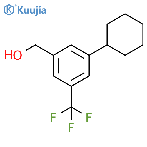 3-Cyclohexyl-5-(trifluoromethyl)benzenemethanol structure