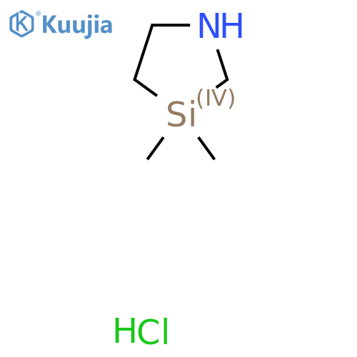 3,3-Dimethyl-1,3-azasilolidine;hydrochloride structure