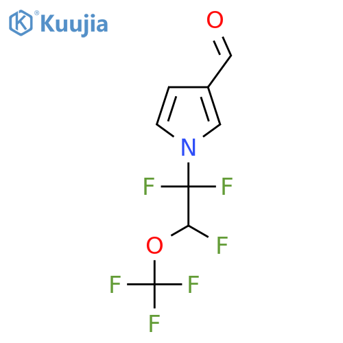 1-[1,1,2-Trifluoro-2-(trifluoromethoxy)ethyl]pyrrole-3-carbaldehyde structure