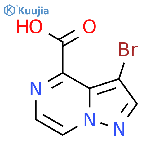 3-bromopyrazolo1,5-apyrazine-4-carboxylic acid structure