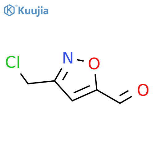 3-(chloromethyl)-1,2-oxazole-5-carbaldehyde structure