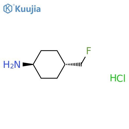 trans-4-(fluoromethyl)cyclohexanamine;hydrochloride structure