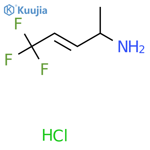(E)-5,5,5-Trifluoropent-3-en-2-amine;hydrochloride structure