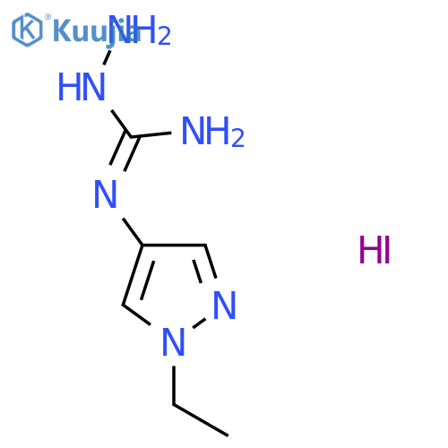 1-Amino-2-(1-ethylpyrazol-4-yl)guanidine;hydroiodide structure