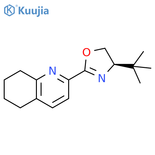 (R)-4-(tert-Butyl)-2-(5,6,7,8-tetrahydroquinolin-2-yl)-4,5-dihydrooxazole structure