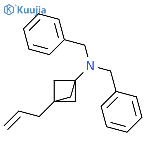 3-allyl-N,N-dibenzyl-bicyclo[1.1.1]pentan-1-amine structure