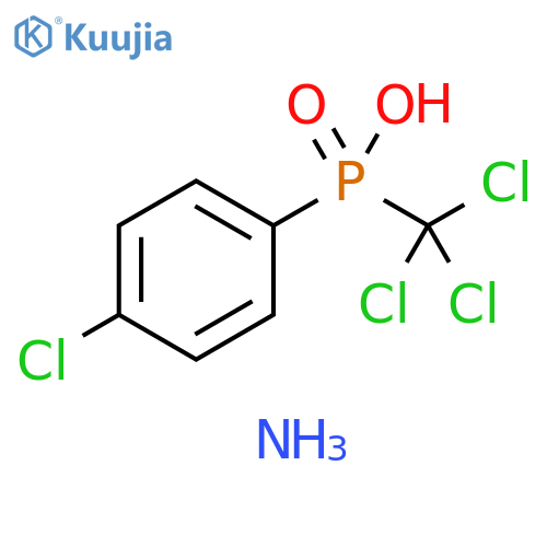 Phosphinic acid, (4-chlorophenyl)(trichloromethyl)-, ammonium salt (9CI) structure