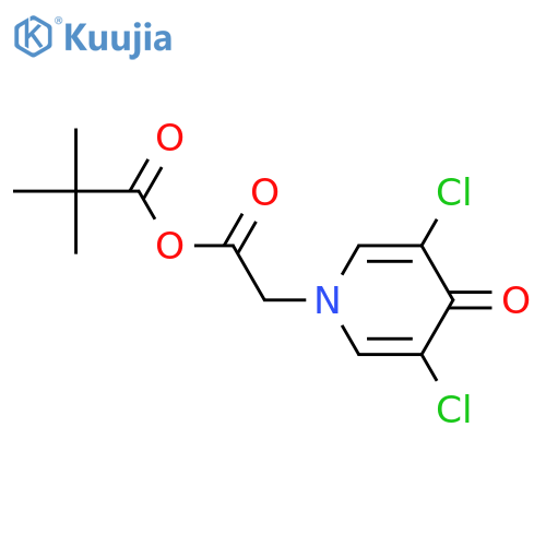 2-(3,5-Dichloro-4-oxopyridin-1(4H)-yl)acetic Pivalic Anhydride structure