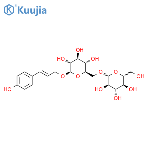 (2E)-3-(4-Hydroxyphenyl)-2-propen-1-yl 6-O-β-D-glucopyranosyl-β-D-glucopyranoside structure