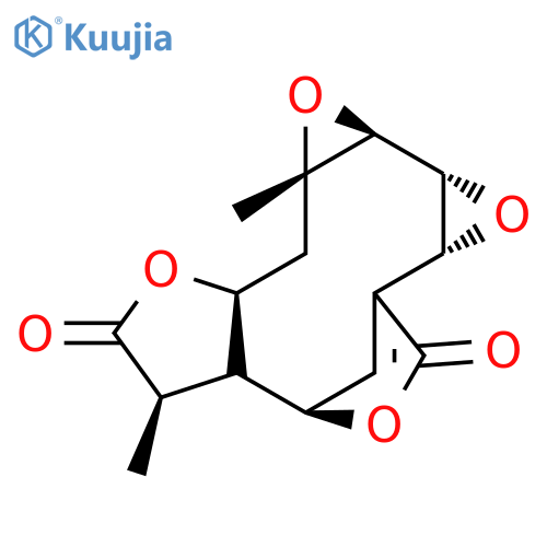 4H-6,3-Methenofuro[3,2-c]bisoxireno[f,h]oxacycloundecin-4,8(6H)-dione,1a,1b,2a,6a,7,9a,10,10a-octahydro-7,10a-dimethyl-,(1aS,1bR,2aR,6R,6aR,7R,9aS,10aS)- structure