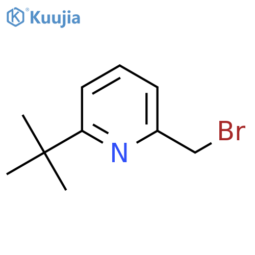 2-(Bromomethyl)-6-(1,1-dimethylethyl)pyridine structure