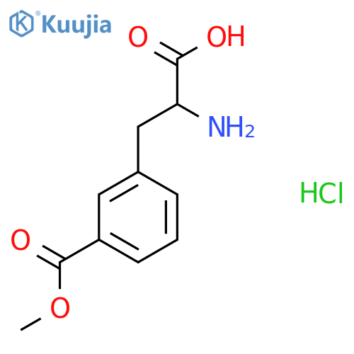 3-(2-Amino-2-carboxy-ethyl)-benzoic acid methyl ester hydrochloride structure