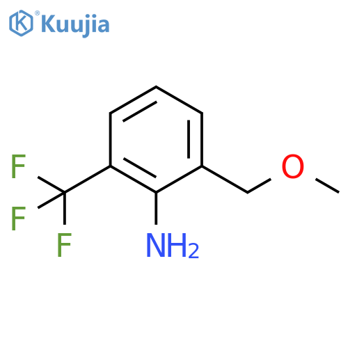 2-(Methoxymethyl)-6-(trifluoromethyl)benzenamine structure