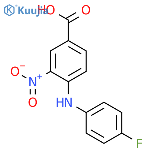 4-(4-Fluoroanilino)-3-nitrobenzoic acid structure