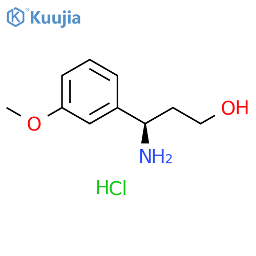 (R)-3-amino-3-(3-methoxyphenyl)propan-1-ol hydrochloride structure