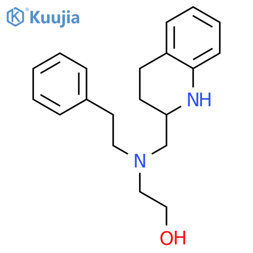 Ethanol,2-[(2-phenylethyl)[(1,2,3,4-tetrahydro-2-quinolinyl)methyl]amino]- structure