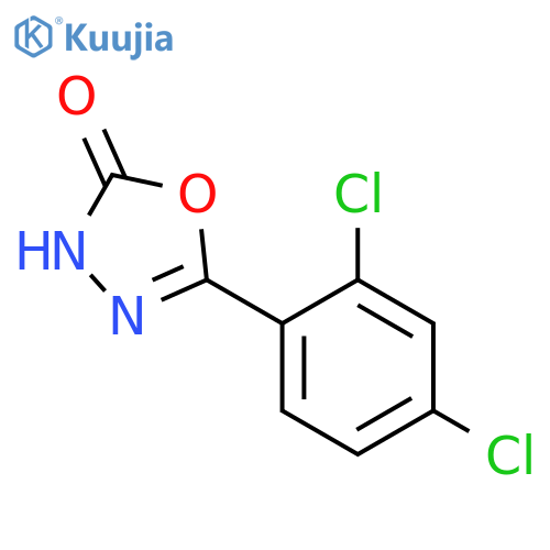 5-(2,4-dichlorophenyl)-1,3,4-oxadiazol-2(3h)-one structure