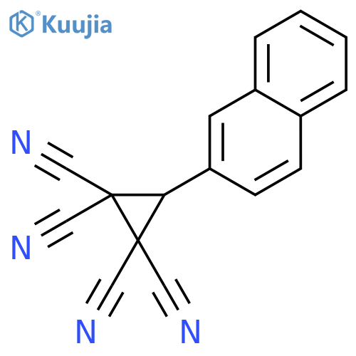 3-naphthalen-2-ylcyclopropane-1,1,2,2-tetracarbonitrile structure