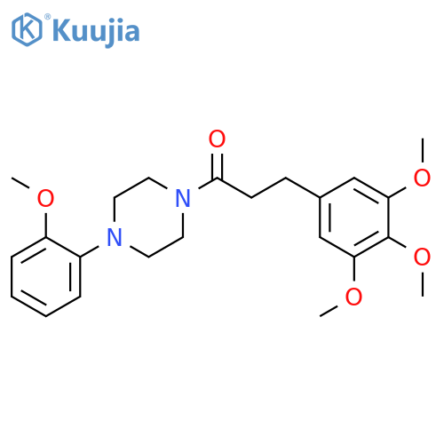 1-Propanone,1-[4-(2-methoxyphenyl)-1-piperazinyl]-3-(3,4,5-trimethoxyphenyl)- structure