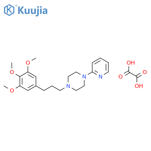1-(pyridin-2-yl)-4-[3-(3,4,5-trimethoxyphenyl)propyl]piperazine ethanedioate (1:1) structure