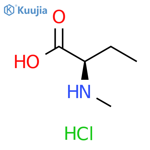 Butanoic acid, 2-(methylamino)-, hydrochloride (1:1), (2R)- structure