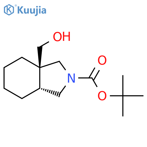 Tert-butyl (3aR,7aR)-7a-(hydroxymethyl)-3,3a,4,5,6,7-hexahydro-1H-isoindole-2-carboxylate structure