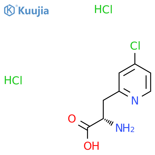 (2S)-2-Amino-3-(4-chloropyridin-2-yl)propanoic acid;dihydrochloride structure