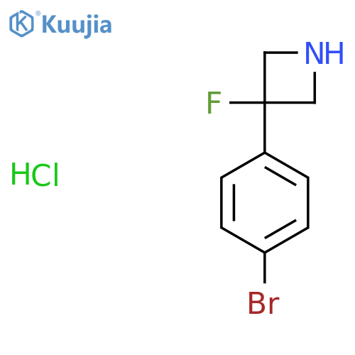 3-(4-Bromophenyl)-3-fluoro-azetidine HCl structure