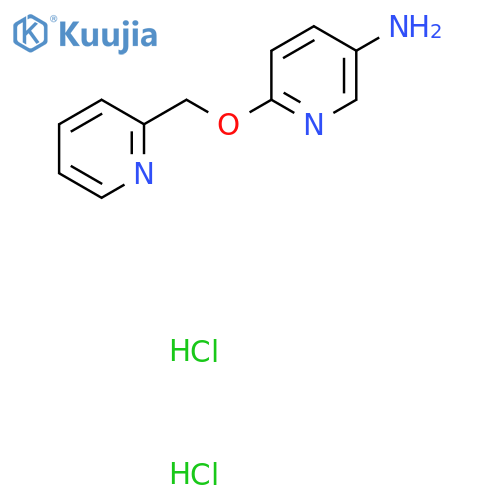 6-(Pyridin-2-ylmethoxy)pyridin-3-amine;dihydrochloride structure
