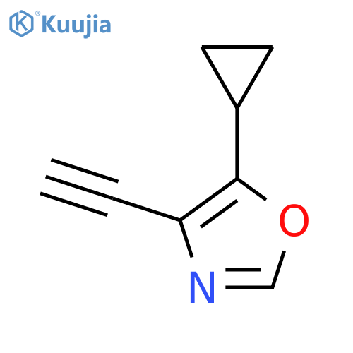 5-Cyclopropyl-4-ethynyl-1,3-oxazole structure
